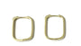 A Yellow Plated Silver 18mm Hoop Earring