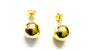 Yellow Gold Plated Earrings 12mm