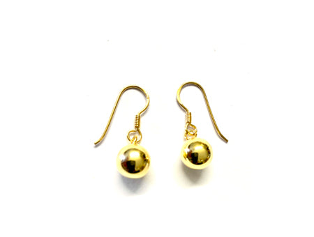 Yellow Gold Plated Drop Earrings