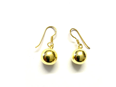 Yellow Gold Plated Drop Earrings