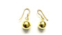 Yellow Gold Plated Drop Earrings