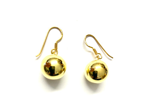 Yellow Gold Plated Drop Earrings