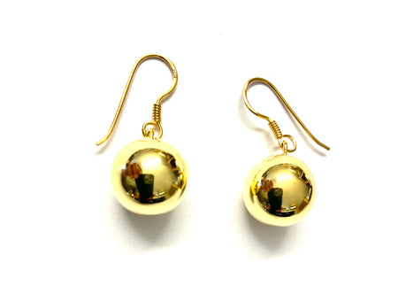 Yellow Gold Plated Drop Earrings