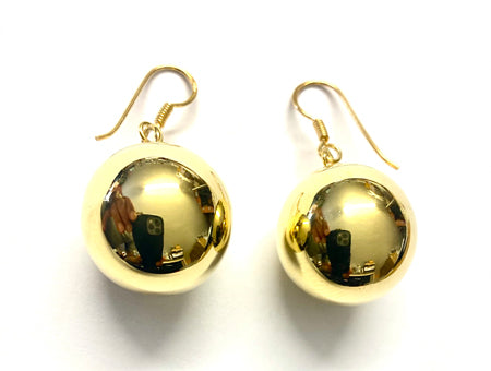 Yellow Gold Plated Drop Earrings