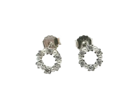 Silver Collection Pearls Earrings