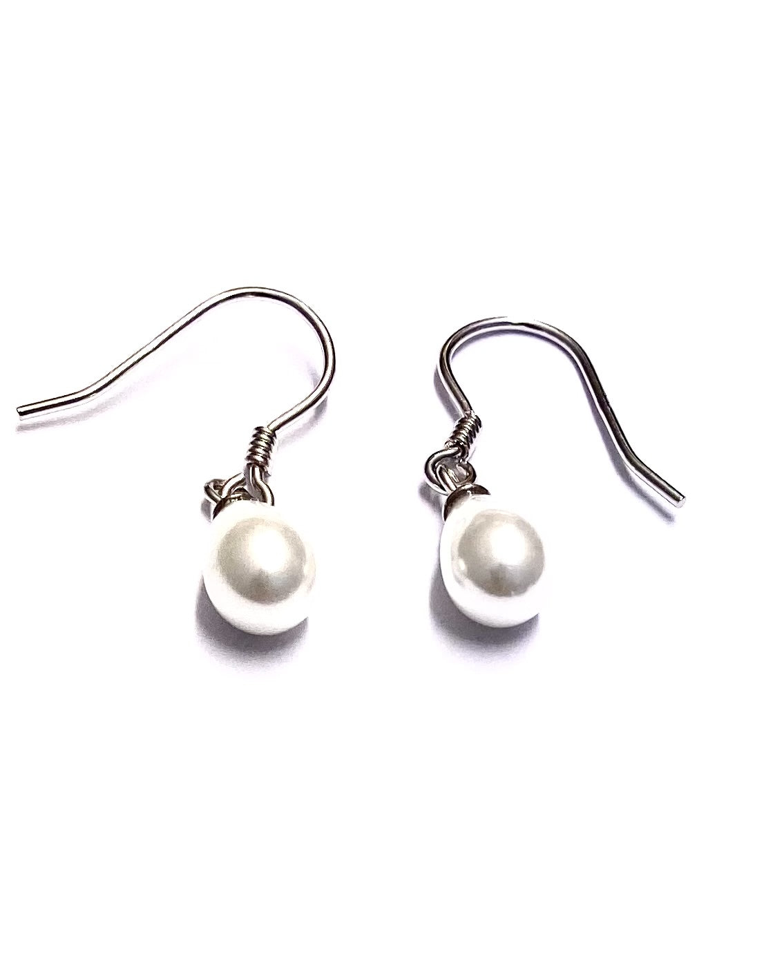 Pearl Earring Oval 6×9