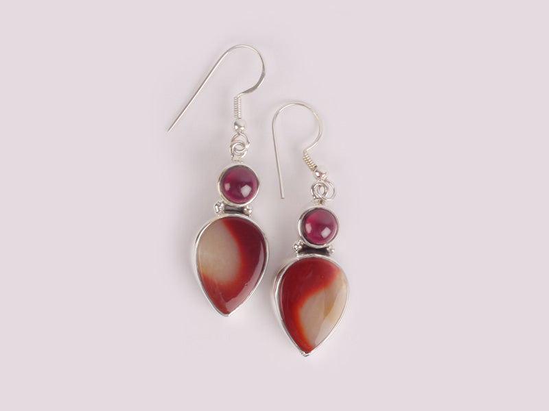 Semi Precious Stone Earring