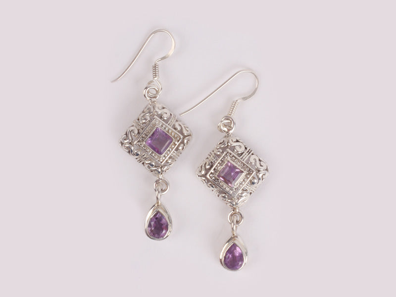 Semi Precious Stone Earring