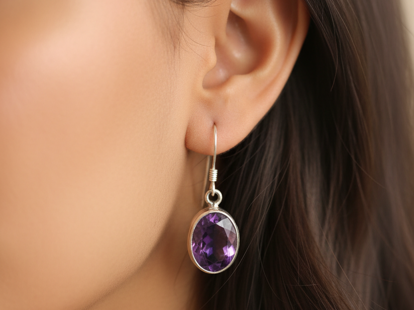 Semi Precious Stone Earring