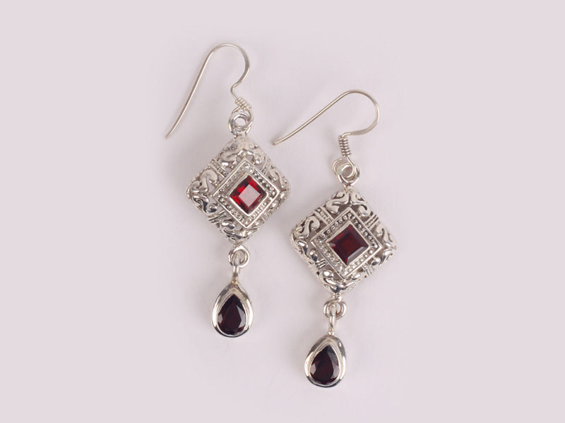 Semi Precious Stone Earring