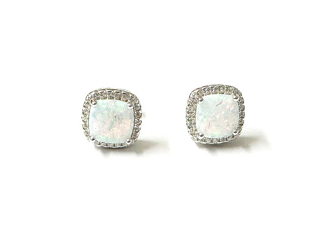 Opal And Cz Pendant