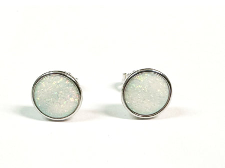 Opal Silver Earring