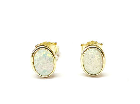 Opal Yellow Plated Silver Pendant & Earring Set