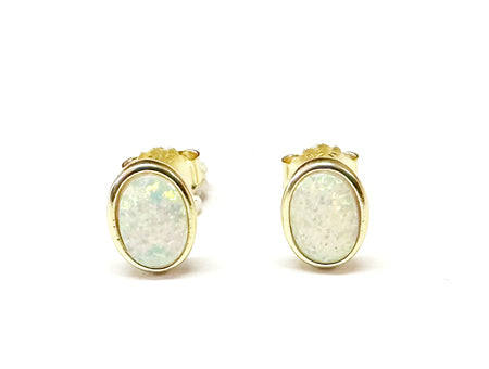 Opal Yellow Plated Silver Pendant & Earring Set
