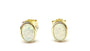 Opal Yellow Plated Silver Earring