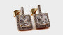9 CT White Gold Earring.