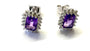 9 CT White Gold Amethyst Pendant