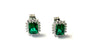 9 CT White Gold Emerald Earring.