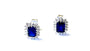 9 CT White Gold Sapphire Earring.