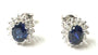 9 CT White Gold Sapphire Cz Earring.7X5