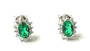 9 CT White Gold Emerald Cz Earring.6X4