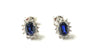 9 CT White Gold Sapphire Cz Earring.6X4