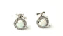9 CT White Gold Opal Earring.