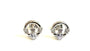 9 CT White Gold Alexandrite Cz Birthstone Earrings