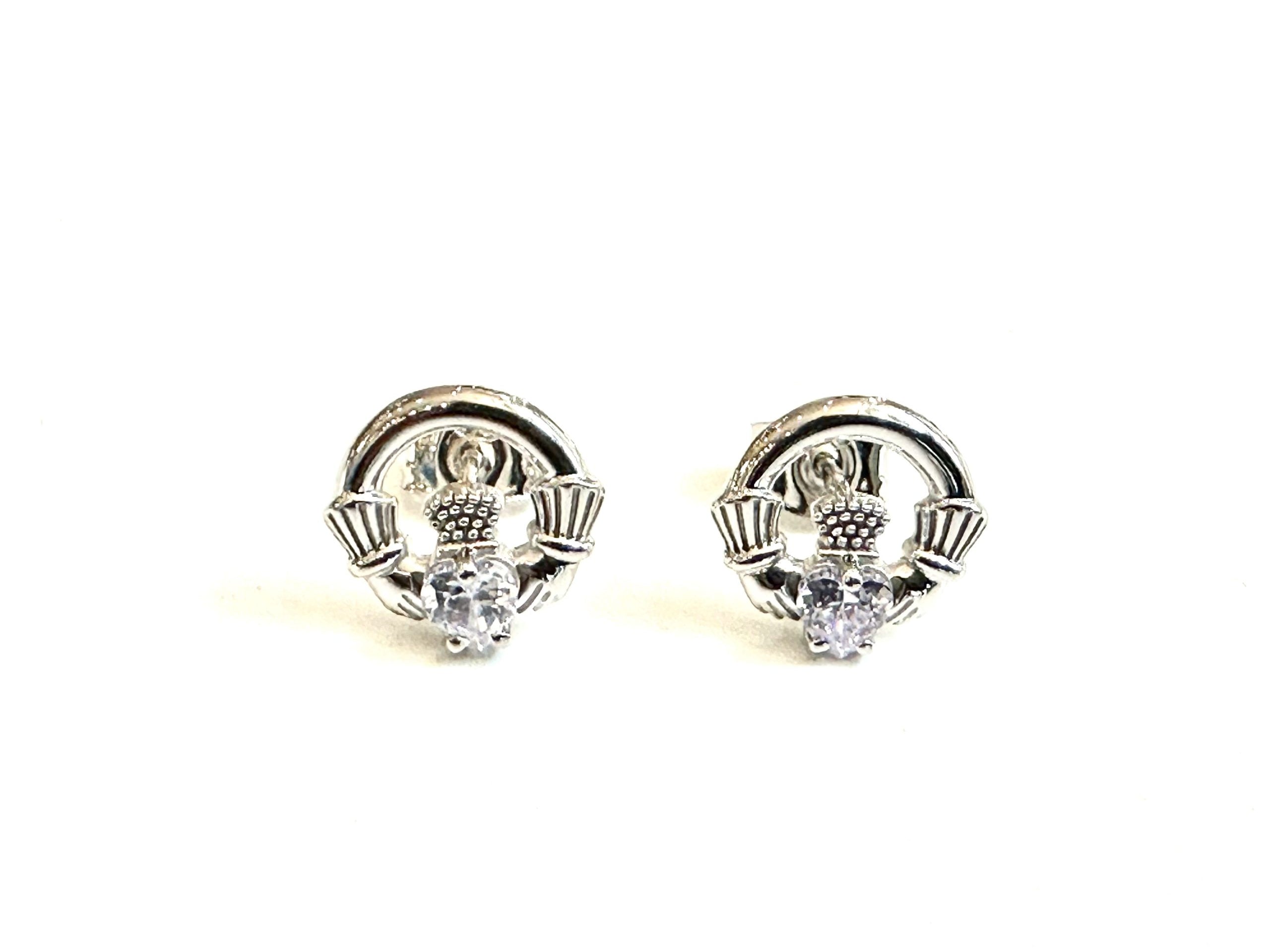 9 CT White Gold Alexandrite Cz Birthstone Earrings