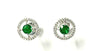 9 CT White Gold Emerald Cz Earring.