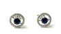9 CT White Gold Sapphire Cz Earring.