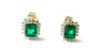 9 CT Yellow Gold Emerald Earring