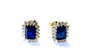 9 CT Yellow Gold Sapphire Earring