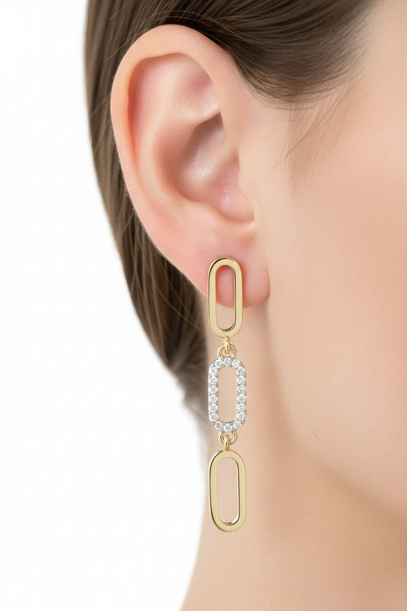 Yellow Gold Earring