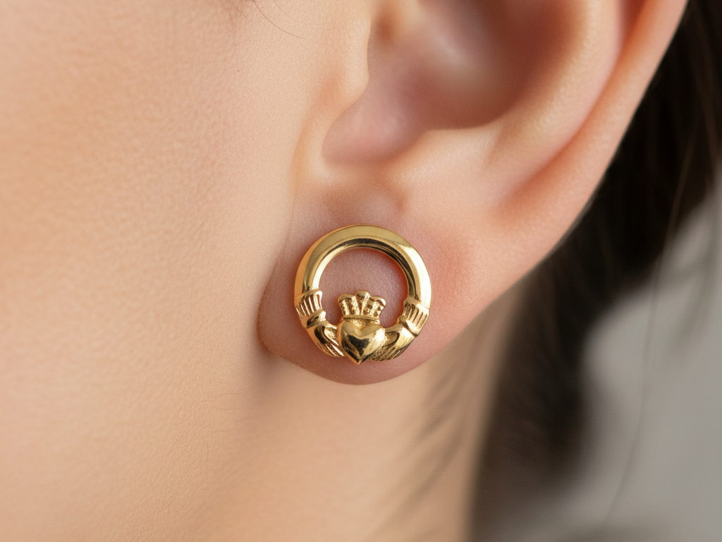 9 CT Yellow Gold Earring