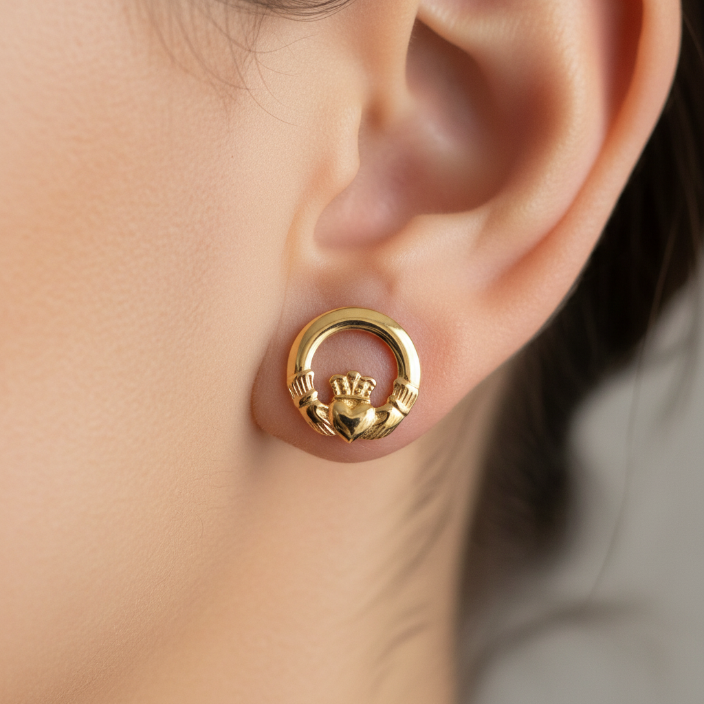9 CT Yellow Gold Earring