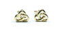 9 CT Yellow Gold Trinity Knot Earring