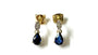 9 CT Yellow Gold Sapphire Cz Earring.