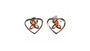 Rose Gold Plated On Silver Earring