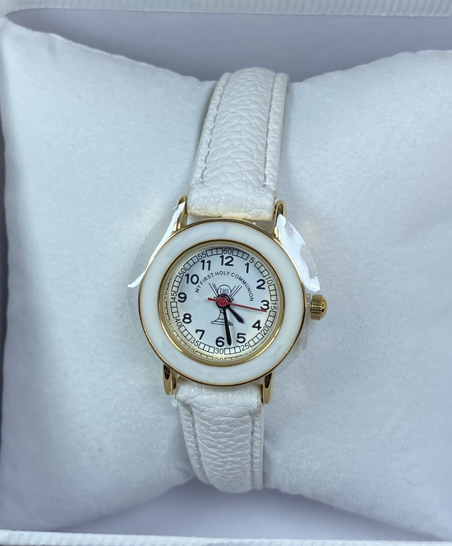 Holy Communion Gold Faced Watch Boxed.