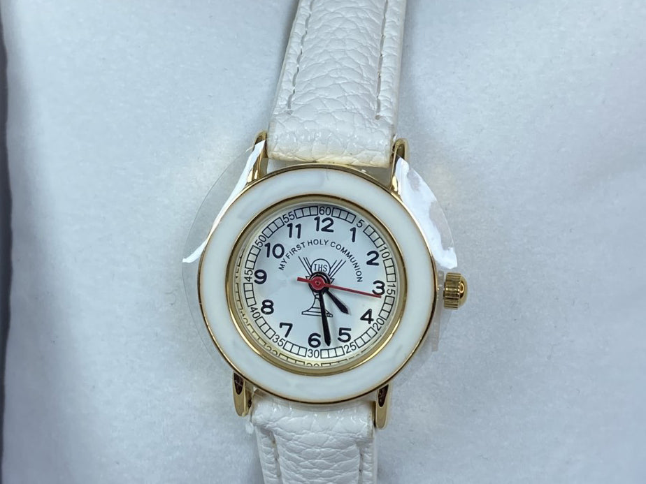 Holy Communion Rose Gold Faced Watch Boxed.