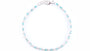Aquamarine Cubic Zirconia Claw Set Tennis Bracelet