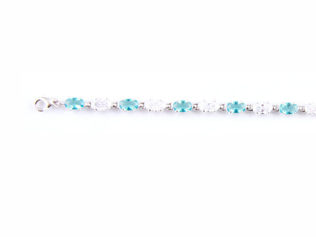 Aquamarine Cubic Zirconia Bracelet