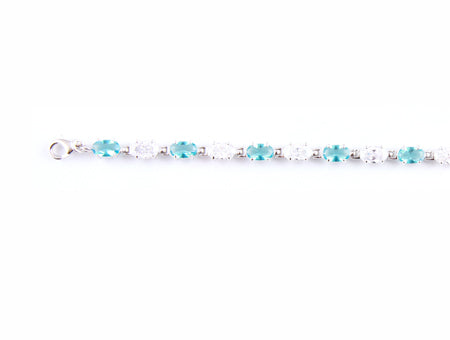 Aquamarine Cubic Zirconia Bracelet