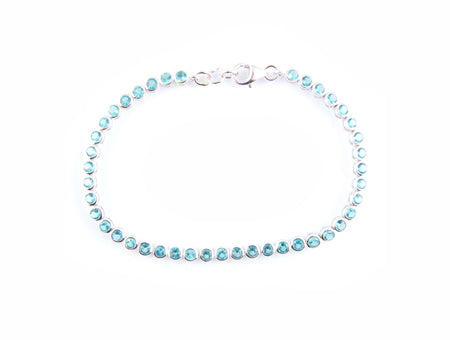 Aquamarine Cubic Zirconia Bracelet