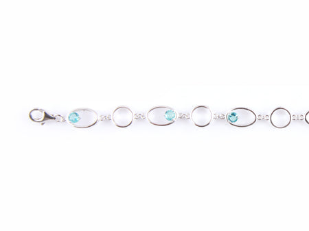 Aquamarine Cubic Zirconia Bracelet