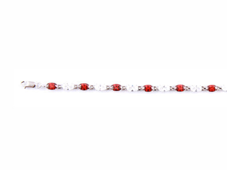 Garnet Cubic Zirconia Bracelet
