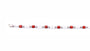 Garnet Cubic Zirconia Bracelet