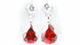 Garnet Cubic Zirconia Earring