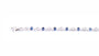 Sapphire Cubic Zirconia  Bracelet